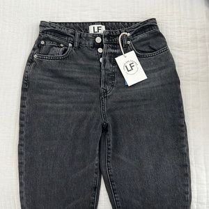 Lovers and Friends high rise slim straight denim